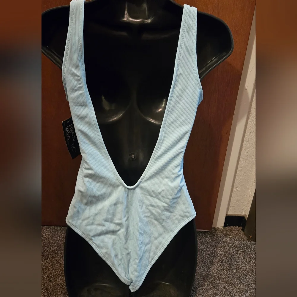 California Waves baby blue swimsuit szM NWT - Picture 3 of 7